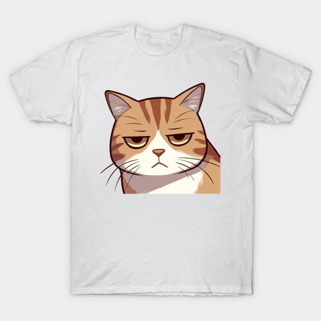 Nope Cat T-Shirt by Xopaw